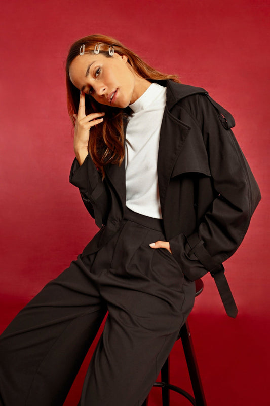 Lili Sidonio Woven Trench
