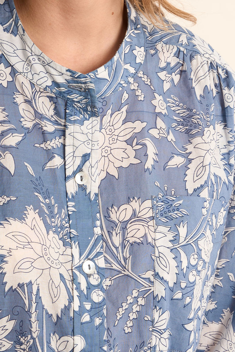 Molly Bracken Woven Shirt | Blue Diviya Print