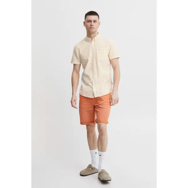Blend He Striped Shirt -  Peach Cobbler