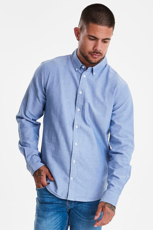 Blend Nail Oxford Shirt - Marina Blue