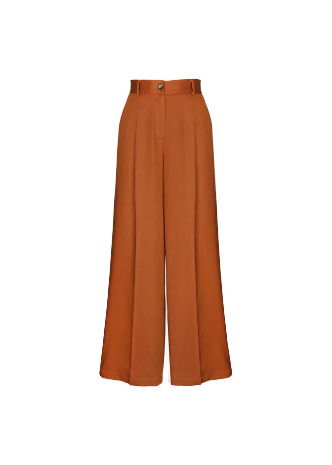FRNCH Philo Wide Trousers- Ocre