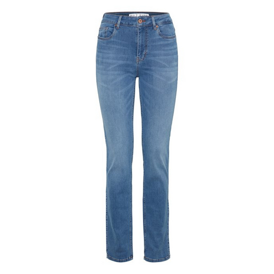 Pulz Emma Jeans HWST leg | Med Blue L32
