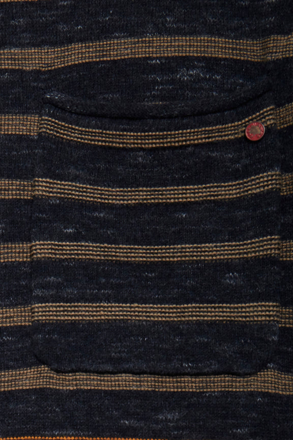 Blend Striped Lightweight Knit Pullover