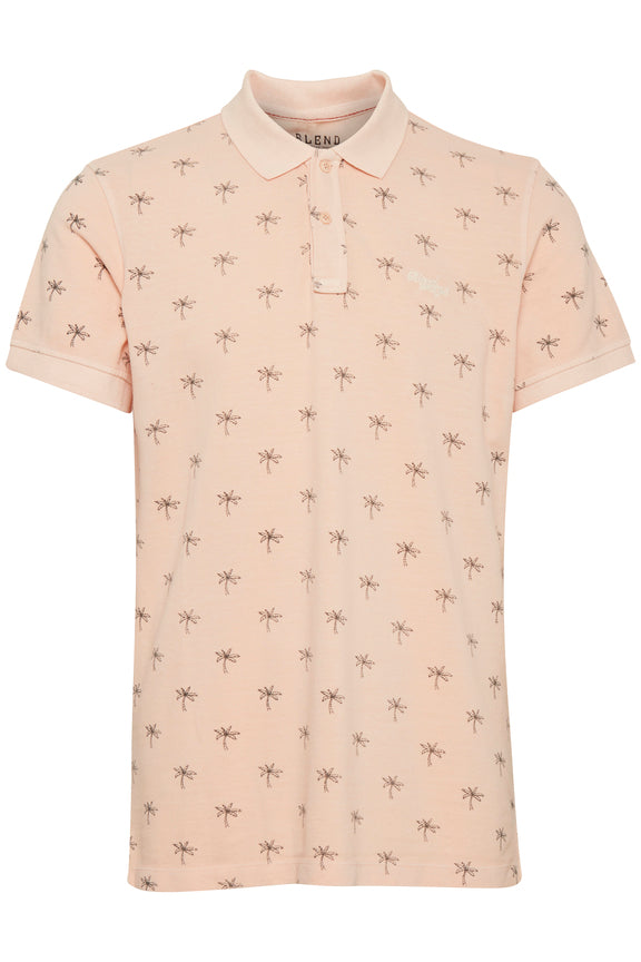 Blend Palm Tree Print Polo-shirt