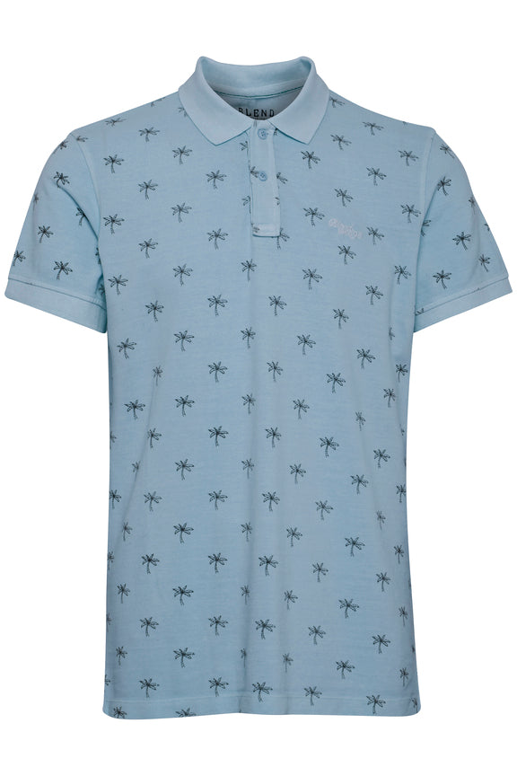 Blend Palm Tree Print Polo-shirt