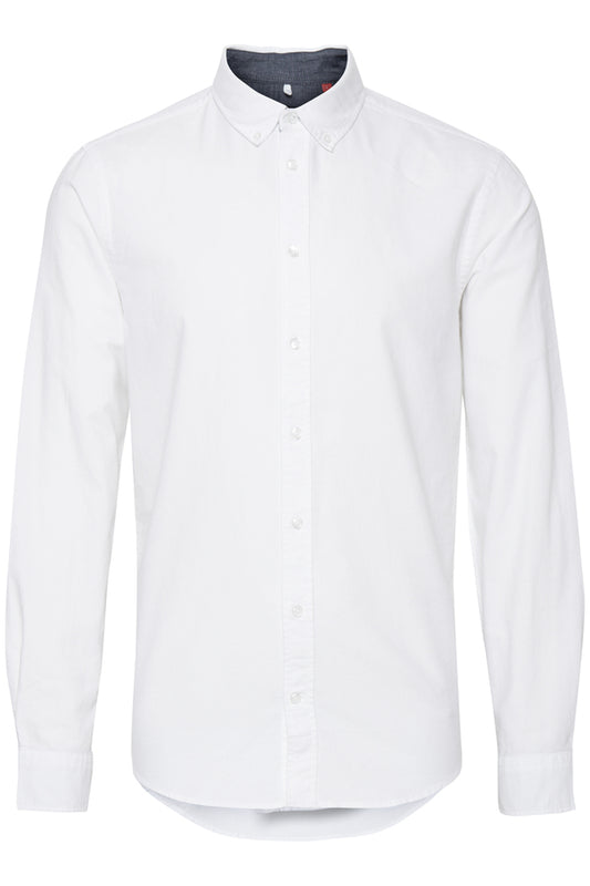 Blend Nail Oxford Shirt - White