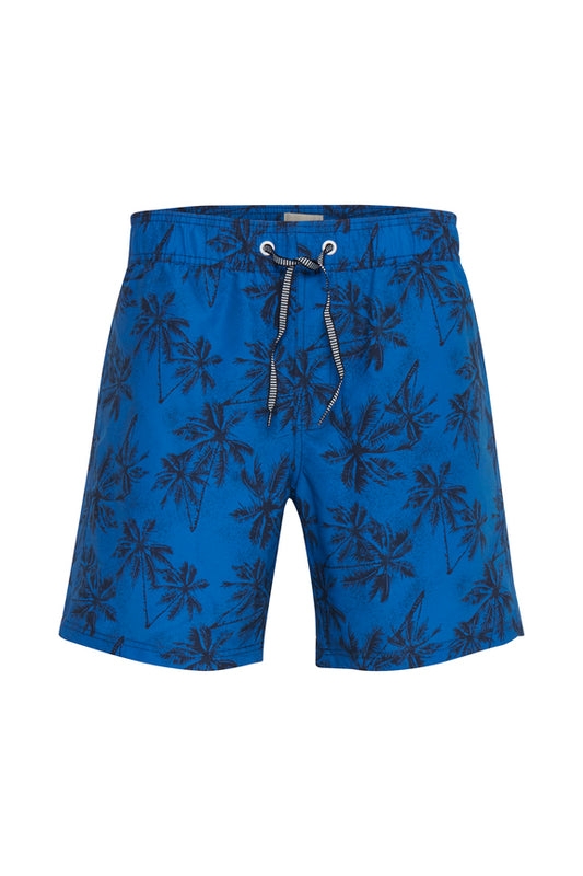 Blend Electric Blue Printed Swimming Shorts