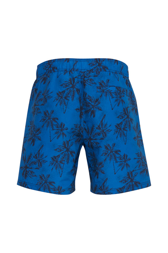 Blend Electric Blue Printed Swimming Shorts