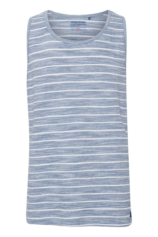 Blend Black Striped Singlet Top