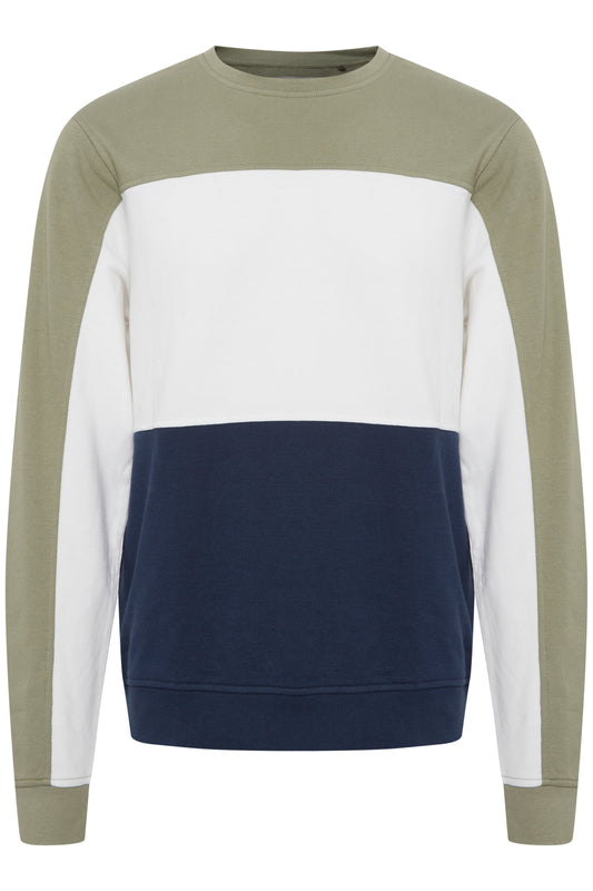 Blend Colour Block Striped Sweatshirt