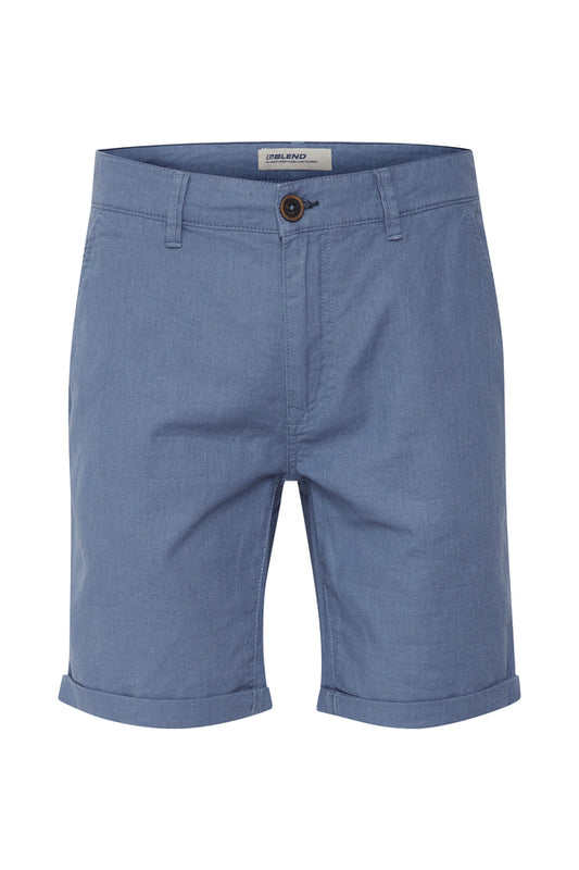 Blend Blue Linen Summer Shorts