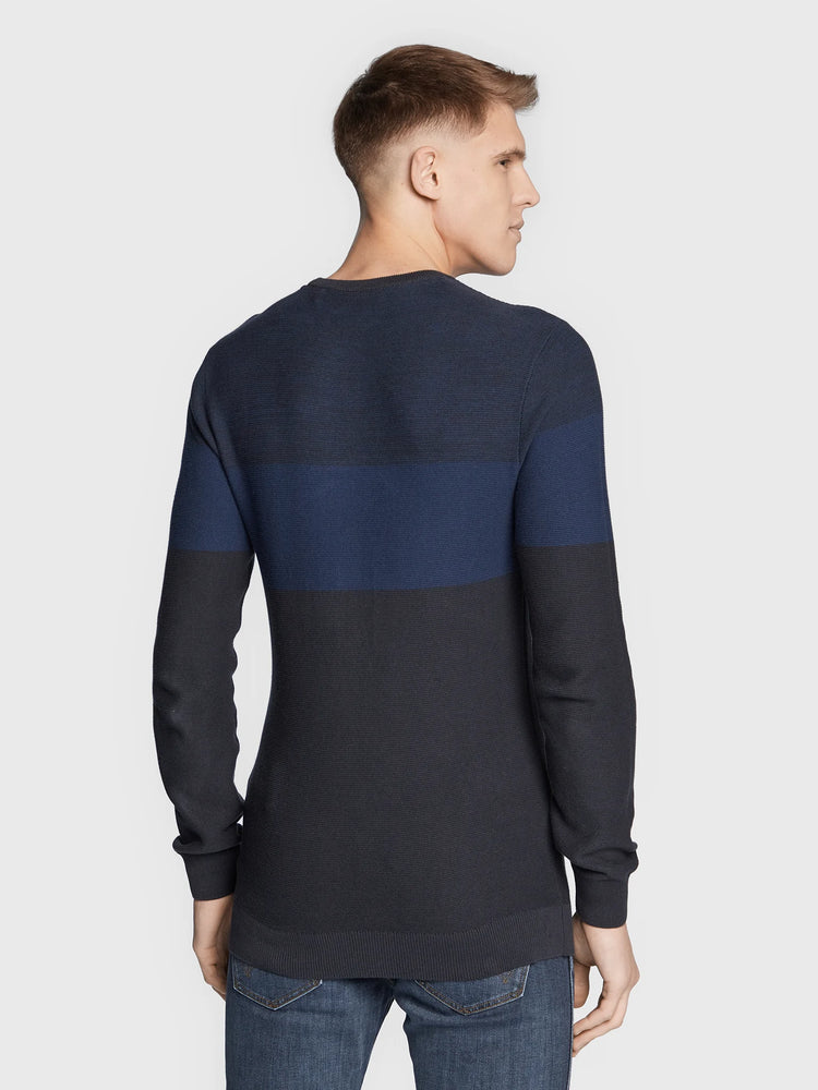 Blend Striped Pullover Sweatshirt