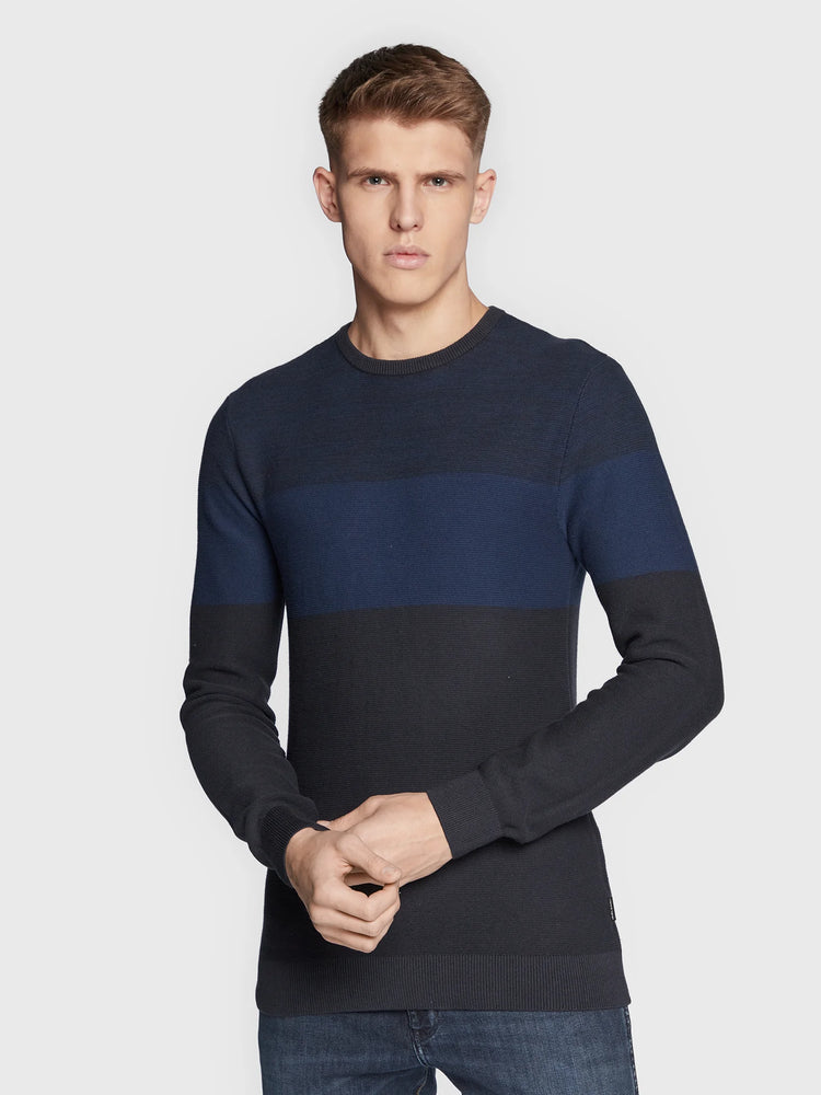Blend Striped Pullover Sweatshirt