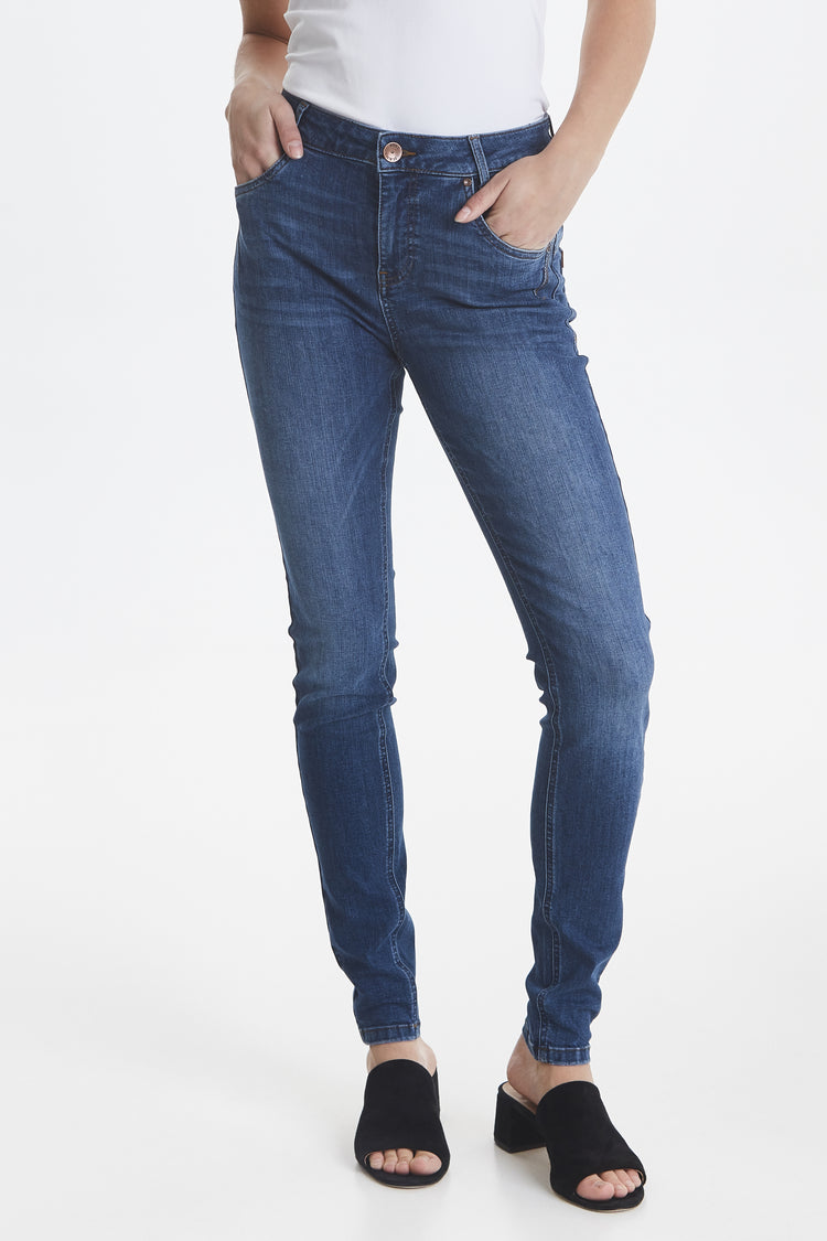 Pulz Carmen Jeans High waist Skinny Leg | Light Blue Denim