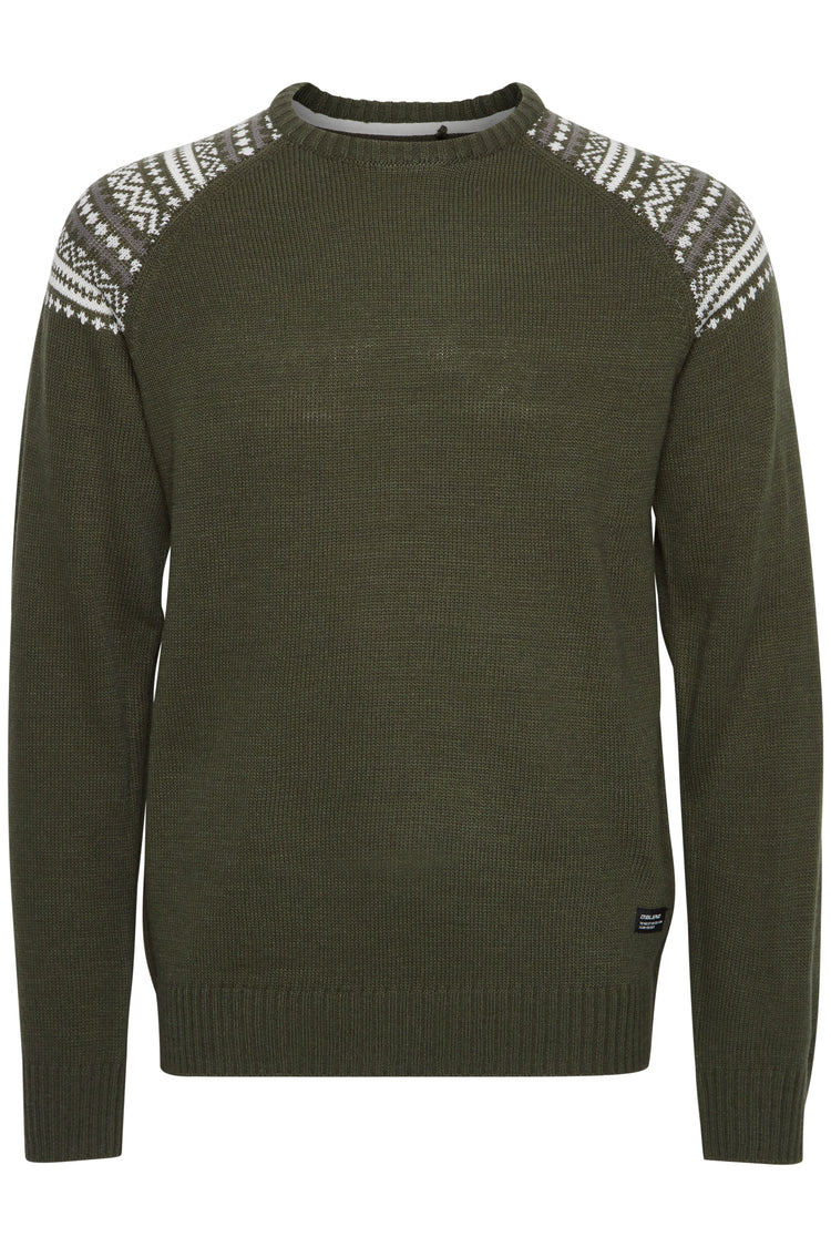 Blend Men's Khaki Knitted Pullover