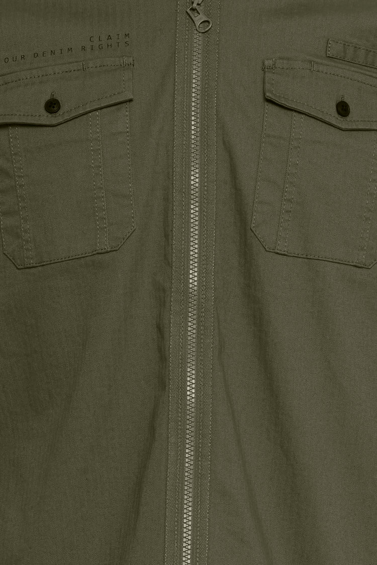 Blend Zip Up Over Shirt
