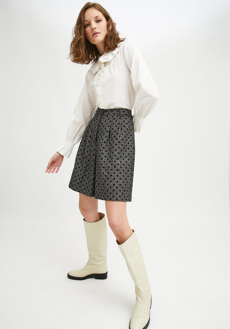 Compania Fantastica Tailored Polka Dot Shorts