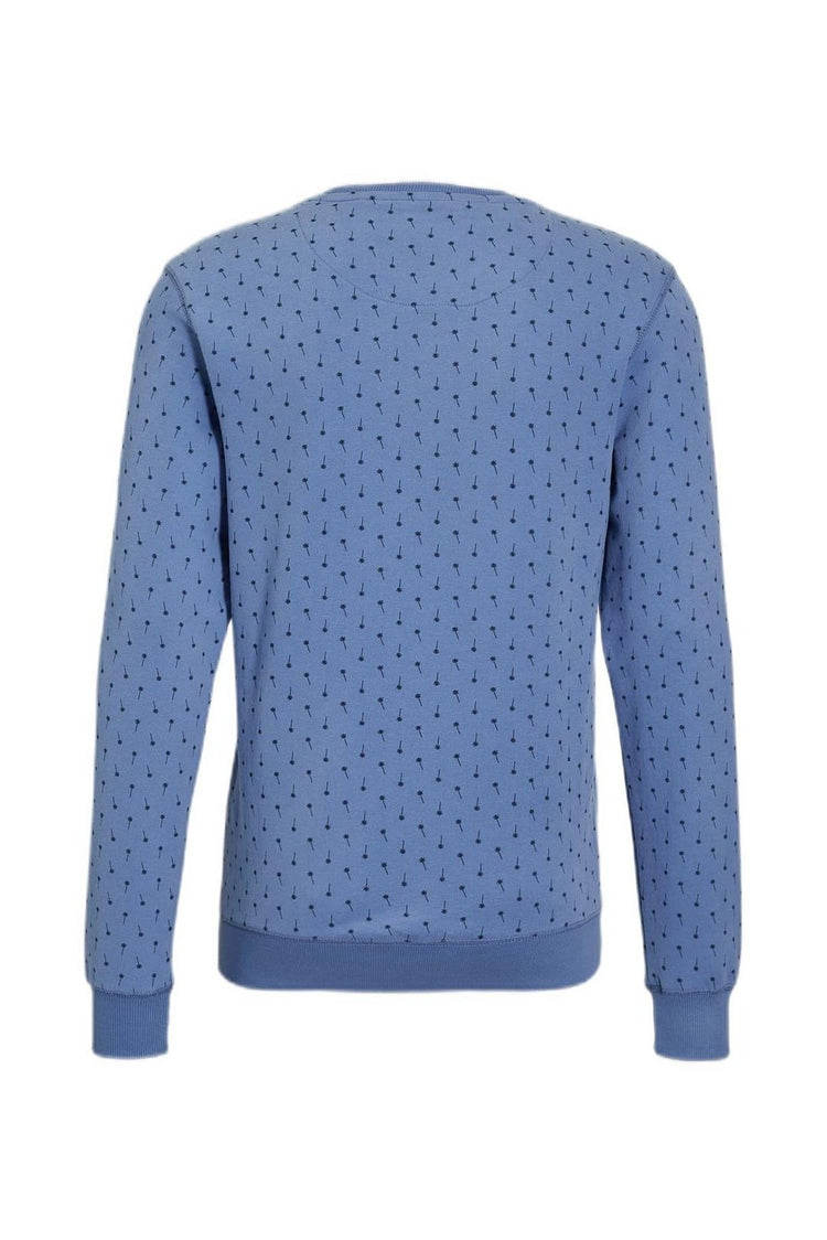 Blend Men's Blue Printed Sweatshirt